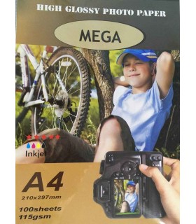 فتوگلاسه 115 گرم A4 - Mega 