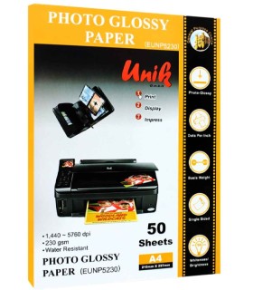 فتوگلاسه 230 گرم  A4 - Unik RC