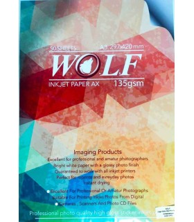 فتوگلاسه چسبدار 135 گرم A4 - Wolf