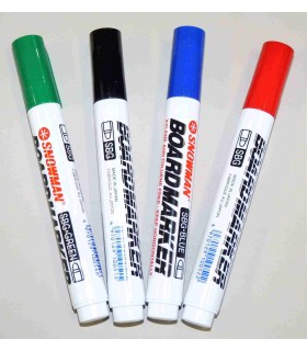 ماژیک وایت برد Snowman چهار رنگ 