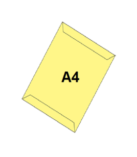 پاکت زرد A4