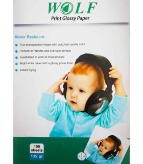 فتوگلاسه 135 گرم صدبرگی A4 - Wolf