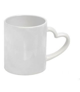 لیوان دسته قلبی سابلیمیشن 11OZ