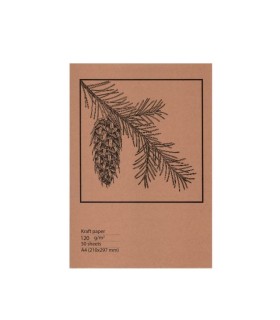 کاغذ کرافت 120 گرم A4 بسته 50 برگی