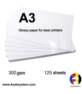 گلاسه لیزری 300 گرم A3