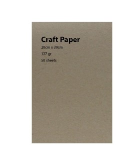 کاغذ کرافت 127 گرم 20x30 سانتیمتر 50 برگی
