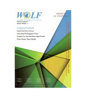 فتوگلاسه 240 گرم دورو 50 برگی A4 - WOLF